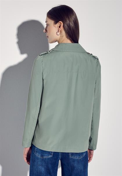 Doppelreihiger Trenchcoat mint green