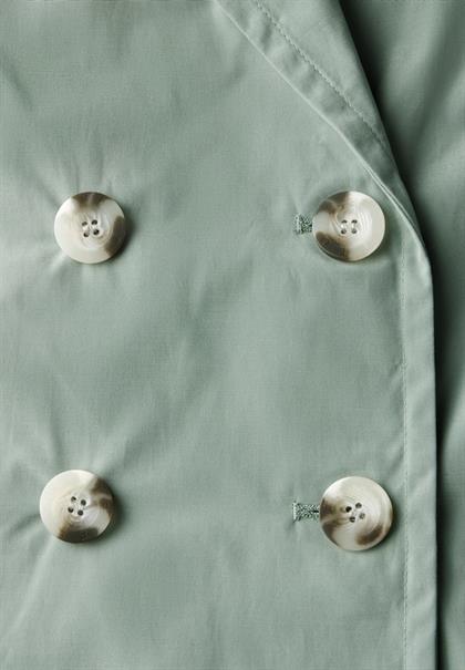 Doppelreihiger Trenchcoat mint green
