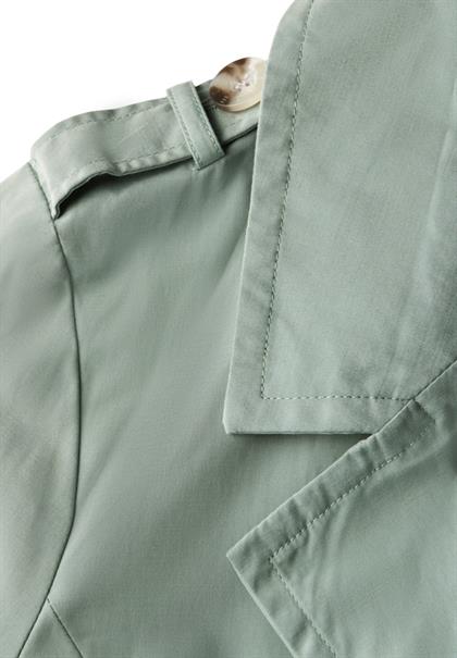 Doppelreihiger Trenchcoat mint green