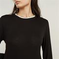 Double layer r t l\s wmn dk black
