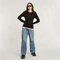 Double layer r t l\s wmn dk black