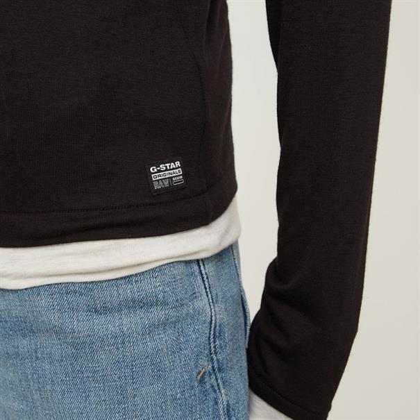 Double layer r t l\s wmn dk black