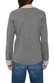 Doubleface-Pullover aus Bio-Baumwoll-Mix gunmetal 2