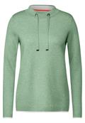 Doubleface Pullover clear sage green melange