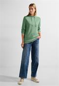 Doubleface Pullover clear sage green melange