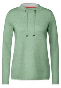 Doubleface Pullover clear sage green melange