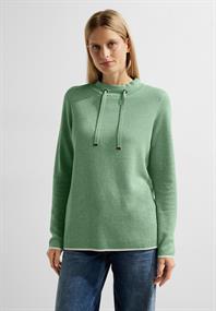 Doubleface Pullover clear sage green melange