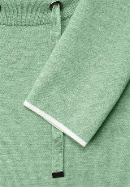 Doubleface Pullover clear sage green melange