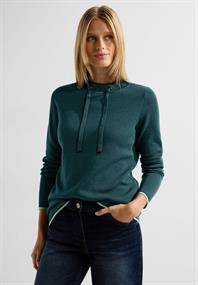 Doubleface Pullover deep lake green