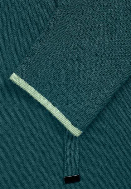 Doubleface Pullover deep lake green