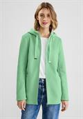 Doubleface Sweatjacke light brisk green