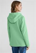 Doubleface Sweatjacke light brisk green