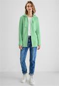 Doubleface Sweatjacke light brisk green