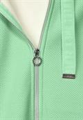 Doubleface Sweatjacke light brisk green