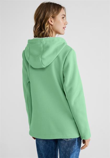 Doubleface Sweatjacke light brisk green