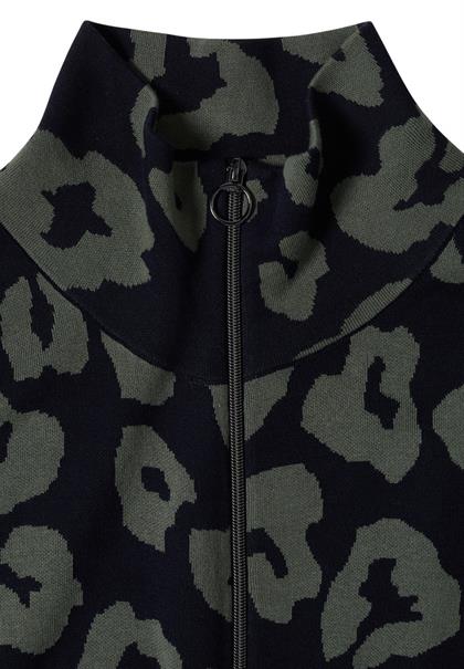Doubleface Weste mit Kragen und Zipper urban dark blue