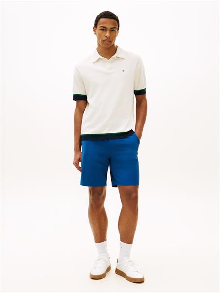 Dover Flag Embroidery 8" Inseam Chino Shorts blue jean