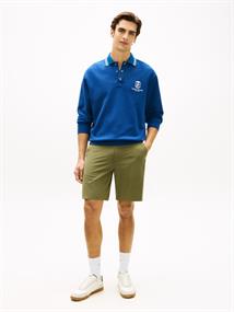 Dover Flag Embroidery 8" Inseam Chino Shorts dark artichoke