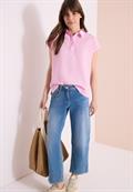 Dropped Shoulder Bluse mit Struktur light blush rose
