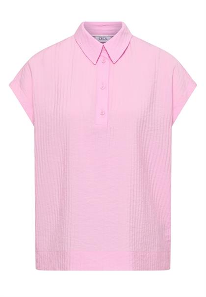 Dropped Shoulder Bluse mit Struktur light blush rose