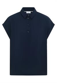 Dropped Shoulder Bluse mit Struktur universal blue