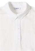 Dropped Shoulder Bluse mit Struktur vanilla white