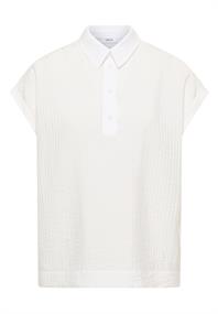 Dropped Shoulder Bluse mit Struktur vanilla white