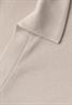 Dropped Shoulder Poloshirt mit Elastikbund clay sand
