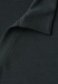 Dropped Shoulder Poloshirt mit Elastikbund deep bound green