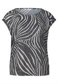 Dropped Shoulder Shirt im Ausbrenner-Look black