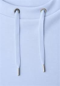 Dropped Shoulder Shirt im Silk-Look cashmere blue