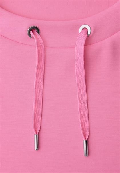 Dropped Shoulder Shirt im Silk-Look ibis rose