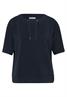 Dropped Shoulder Shirt im Silk-Look shadowed navy