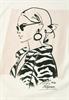 Dropped Shoulder Shirt mit Print off white