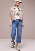 Dropped Shoulder Shirt mit Print off white