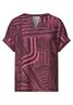 Dropped Shoulder Shirt mit Split Neck blush berry
