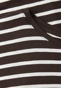 Dropped Shoulder Shirt mit Streifen espresso brown
