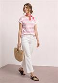 Dropped Shoulder Shirt mit Streifen magenta dream