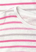 Dropped Shoulder Shirt mit Streifen magenta dream