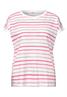 Dropped Shoulder Shirt mit Streifen magenta dream