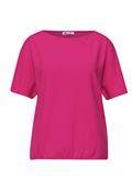 Dropped Shoulder Shirt mit Struktur magenta dream
