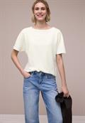 Dropped Shoulder Shirt mit Struktur off white