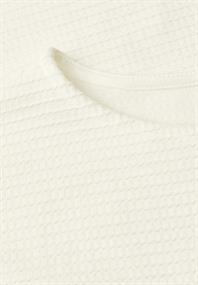 Dropped Shoulder Shirt mit Struktur off white