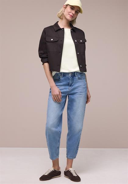 Dropped Shoulder Shirt mit Struktur off white