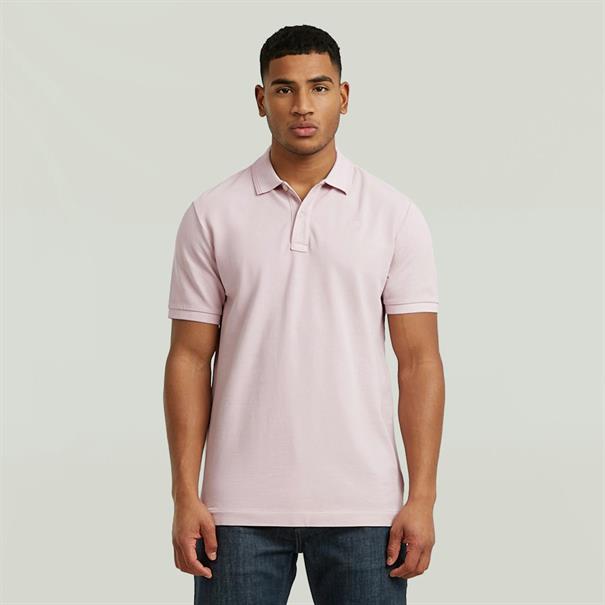 Dunda overdyed slim polo s\s burnished lilac gd
