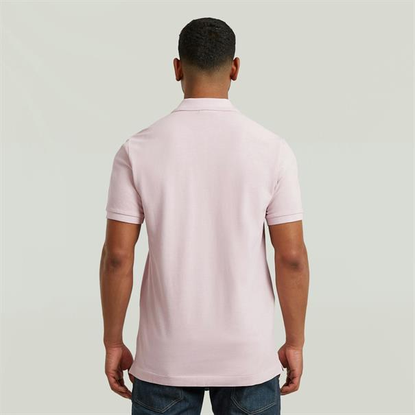 Dunda overdyed slim polo s\s burnished lilac gd