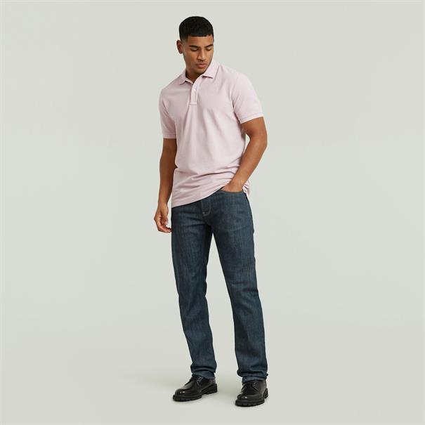 Dunda overdyed slim polo s\s burnished lilac gd