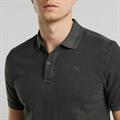 Dunda overdyed slim polo s\s dk black gd