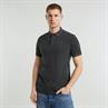 Dunda overdyed slim polo s\s dk black gd
