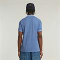 Dunda overdyed slim polo s\s dutch blue gd